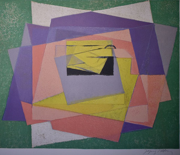 高品質定番ジャック・ヴィヨン オリジナルリトグラフ7枚『Jacques Villon ou L\'art glorieux』限定1800部 1948年Louis Carre刊 エリュアール序詩 画集